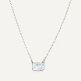 Halle Necklace - Silver Snow
