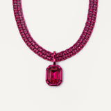 Raine Necklace - Cranberry