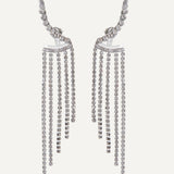 Crystal Earrings - Silver