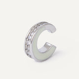 Mina Ear Cuff - Silver - Cream