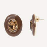 Carrie Earrings - Chocolate