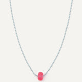 Cherry Necklace - Sky Pink