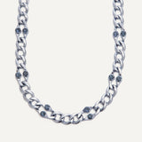 June Necklace - Storm Blue
