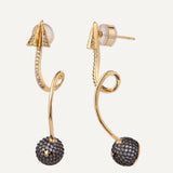 Milky Way Earrings - Gold