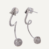 Milky Way Earrings - Silver