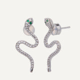 Boa Earrings - Silver