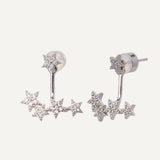 Shooting Star Earrings - Silver