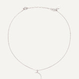 Night Moon Necklace - Silver