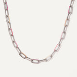 Angelina Necklace - Silver Pink Multi