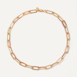 Angelina Necklace - Gold Pink Multi