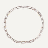 Angelina Necklace - Silver Neutral Multi