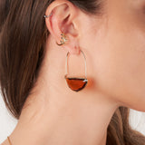 Belle Earrings - Gold Caramel