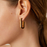 Berlin Earrings - Silver Chocolate