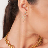 Boa Earrings - Silver