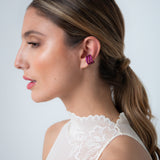 Camille Ear Cuff - Cranberry