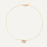 Halle Necklace - Gold Shadow