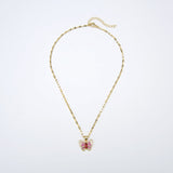 Dancing Butterfly Necklace -  Gold