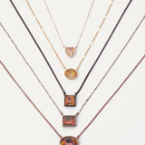 Kylie Necklace - Oval Small - Chai Latte