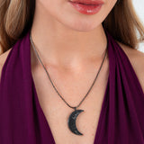 La Luna Necklace - Gunmetal