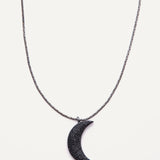 La Luna Necklace - Gunmetal