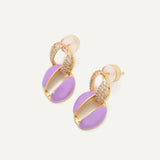 Hazel Earrings - Gold Lilac