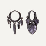 Love Gypsy Earrings - Gunmetal Lilac