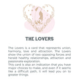 Tarot Necklace - Gold Lovers