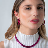 Keira Necklace - Cranberry