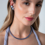 Palermo Ear Cuff - Storm Blue