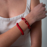 Bali Bracelet Cuff - Matte Red