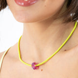 Lolli Necklace - Neon Yellow - Orchid