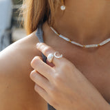 Fiji Ring - Pearl White