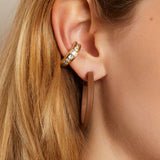 Mina Ear Cuff - Gold - Cream