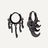 Moon Gypsy Earrings - Gunmetal