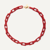 Mika Necklace - Matte Red