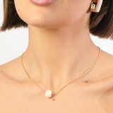 Summer Earrings - Gold Cotton