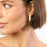 Summer Earrings - Gold Cotton