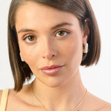 Summer Earrings - Gold Cotton