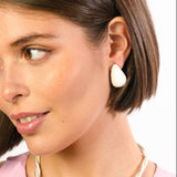Aura Earrings - White