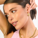 Mia Earrings - Olive