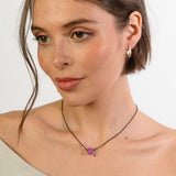 Cherry Necklace - Blackberry