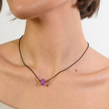 Cherry Necklace - Blackberry