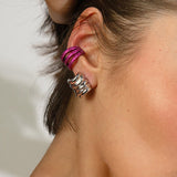 Camille Ear Cuff - Cranberry