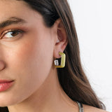 Summer Earrings - Gold Pistachio