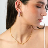 Summer Earrings - Gold Waterlilly