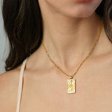 Tarot Necklace - Gold World