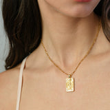 Tarot Necklace - Silver World