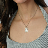 Tarot Necklace - Silver Temperance