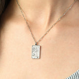 Tarot Necklace - Silver Temperance