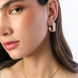 Summer Earrings - Gold Waterlilly